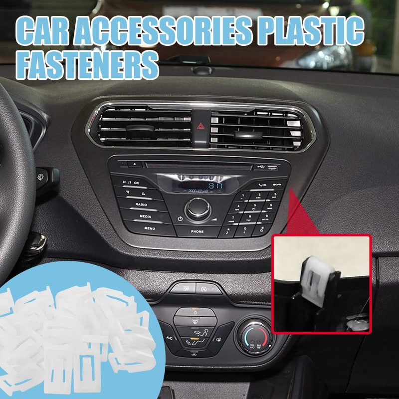 Tecledsn 20PCS Car Dashboard Trim Clips, Plastic Fasteners, Dash Retainer