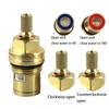 Faucet Valves, Brass Ceramic Stem Disc Cartridge Replacement Quarter Turn
