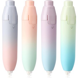 Dinifee 4 Pcs Quick Dry Correction Tape Aesthetic Gradient Color Refillable Retractable Mini Small Correction Tape Cute Correction Pen Kawaii Japanese Office Supplies Easy to Use Applicator for School