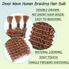 Human Braiding Hair 3 Bundles/Pack 150g Curly Deep Wave Human