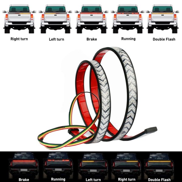 Unbranded 60" Truck Tailgate LED Strip Light Bar Reverse Brake