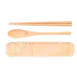 Marks PAJB-CST02-PK Nude Pink Paul & Joe Breaktime Chopsticks Spoon Case Set