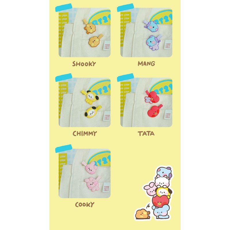 Solomon Shoji BT21 Minini Bangs Clip HAIR CLIP Hair Clip