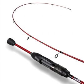 Eupheng Aerospin Ultralight Spinning Rod,6’0” 6’6”,Ultra Light Fishing Rod Fast Action 2 Piece, Sensitive Carbon Fiber Rod for Trout Crappie Panfish, Stream River Lake(6’6”)