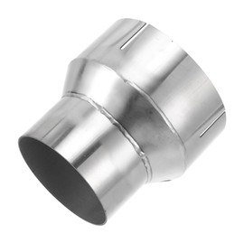Motoforti 3"OD to 4"OD Mandrel Exhaust Bend Elbow Concentric Reducer T304 Stainless Steel Pipe Adapter 4 Inch Length Silver Tone