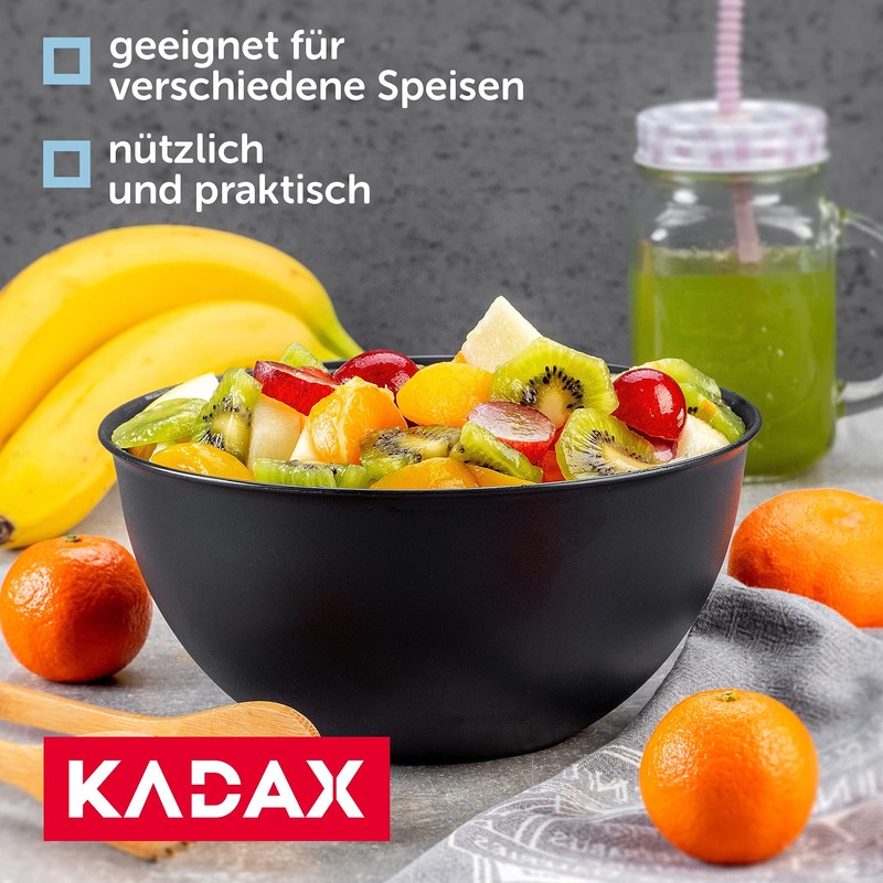 KADAX Plastic Bowl, Salad Bowl, Stackable Mixing Bowl, Plastic Bowl,