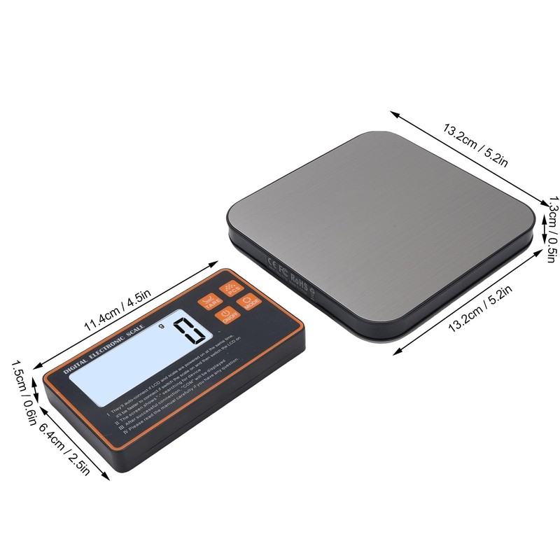 Generic Kitchen Scale, 15KG LCD Display Remote Display Food Scales