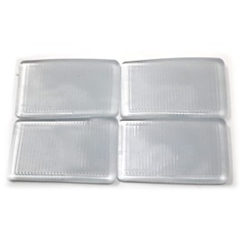 4 x fiXte Furniture Wedges Stackable Soft Rubber Window Door Table Stop Clear