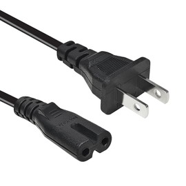 6.6Ft AC Power Cord for Electric Recliner, power supply cord replacement Okin, Limoss, Lazboy, Pride, Berkline electric chair lift, electric scooter, adjustable bed parts, 2 Prong US Plug cable