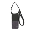 Travelon Unisex Packable Water Bottle Tote Sling Tote Bag, black/grey