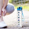 Blue Alien 32 Oz Water Track Bottle, Stop Slacking Drink