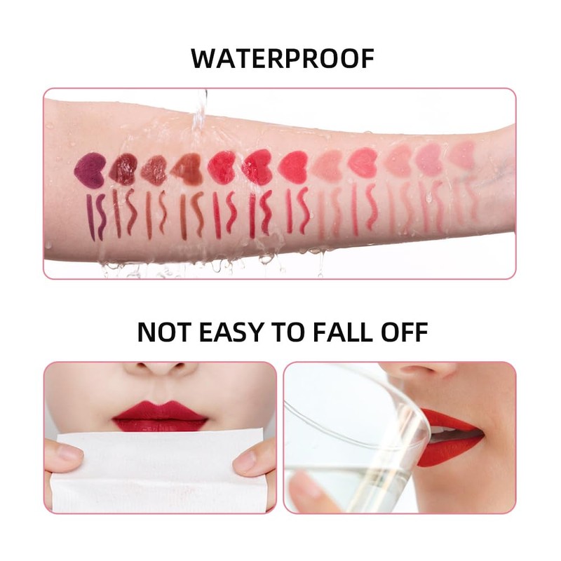Fovcos 2-in-1 Lip Crayon, lip liner, Lip Liner Pencil, Slim