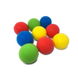 E-Deals 70mm Soft Foam Tennis Balls Bundle Pack of 9 - Assorted Colours
