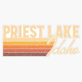 Priest Lake Idaho Bumper Sticker Window Vinyl Decal 5"