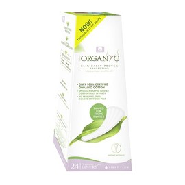 Organyc Panty Liners for String - Pack of 24 Certified Organic Cotton, Ultra Thin and Comfortable, Ideal for Daily Freshness, Ideal for Everyday Use