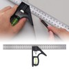 Smgda Combination Square, 12Inch/300mm Stainless Steel Combo Angle Ruler, Metric