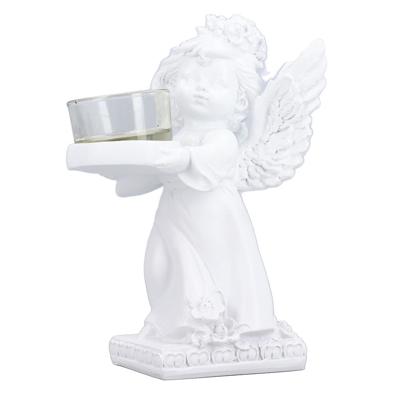 Angel Candle Holder Retro Cute Romantic Decorative Figurine Tealight Holder