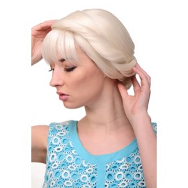 WIG ME UP - GFW2030A-60 Women's Wig Fairytale Traditional Braided Braid Bun White Blonde Platinum