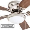 Portage Bay 50252 Hugger 52" Brushed Nickel West Hill Ceiling