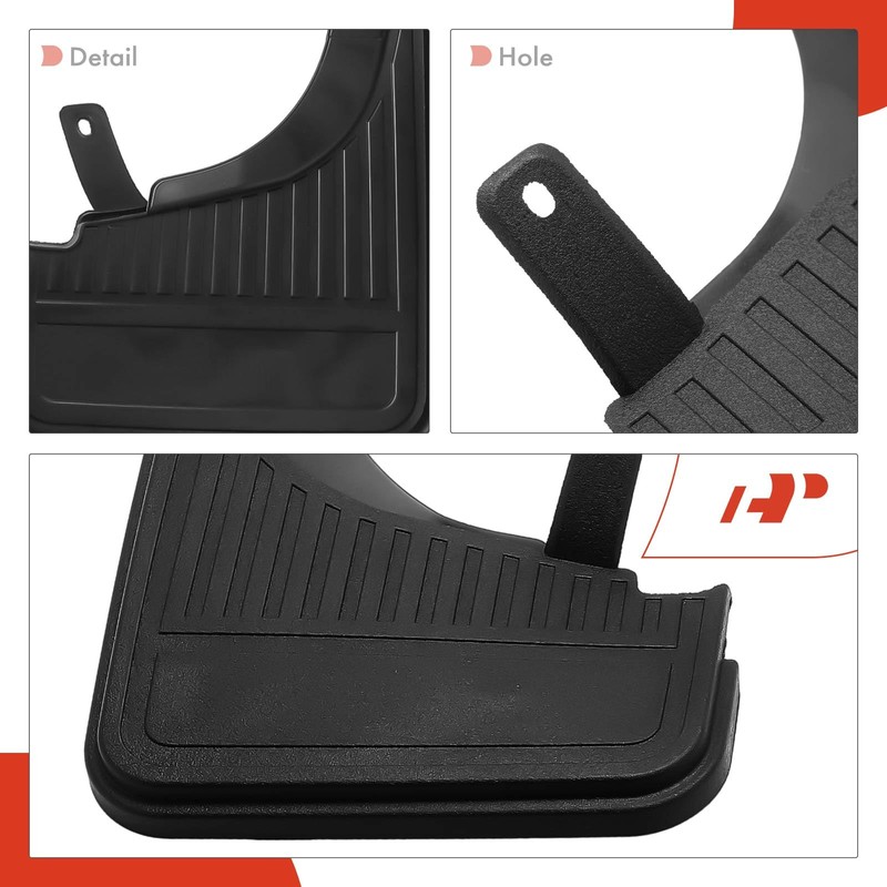 A-Premium Set of 4PCS Mud Flaps Splash Guards Mudguards with