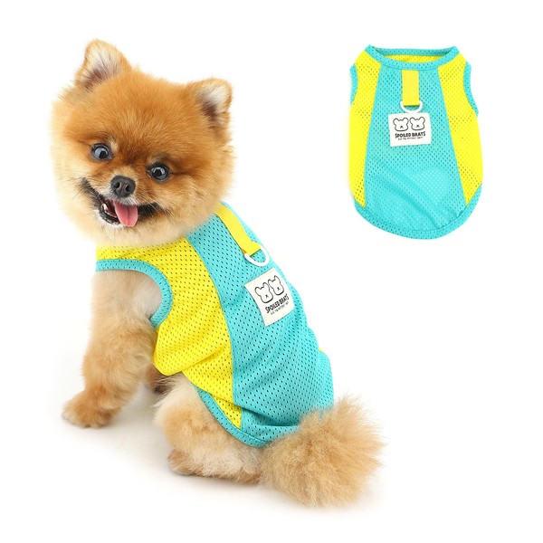 PAIDEFUL Breathable Mesh T-Shirt for Small Dogs Summer Doggie Cool