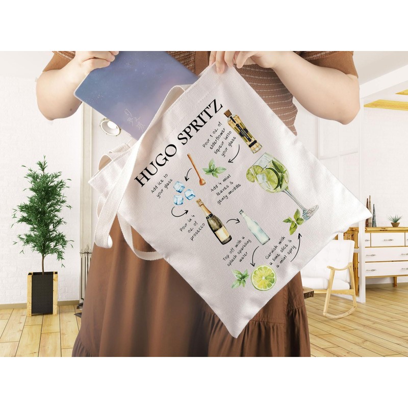 JTOUK Hugo Spritz Gift Cocktail Lover Gift Hugo Spritz Tote