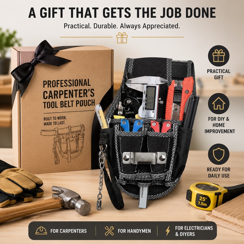 Magnetic Tool Belt Pouch for Home Improvement – 26-Pocket Adjustable