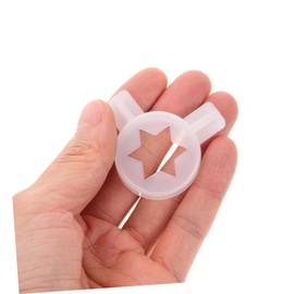 Homoyoyo 4pcs Soft Serve Ice Cream Machine Nozzles - Star Shaped Modeling Caps for Decoration