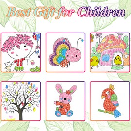Mesen Colourful Ink Pad, 36 Colours, Fingerprint for Children, Ink Pad, Non-Toxic, Washable and Child-Safe Ink