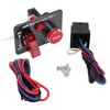 Ignition Switch Panel Kit 12V 40A Carbon Fiber Racing Style