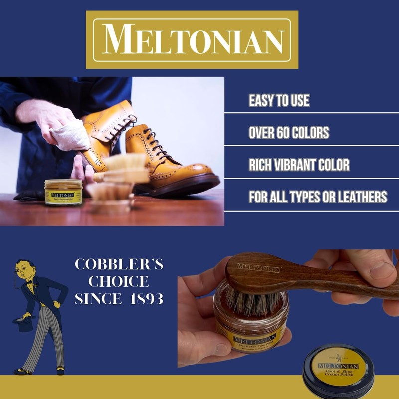 Meltonian Cream Shoe Polish - Boot Polish, Leather Shoe Polish