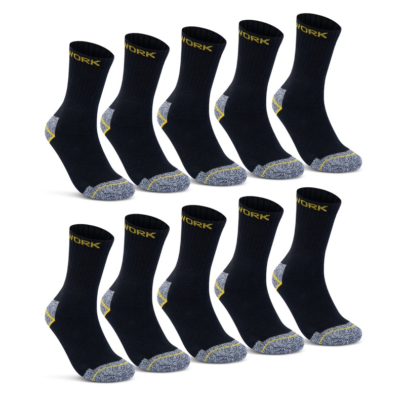 Men's Work Socks (10 or 20 Pairs) Work Socks, Cotton