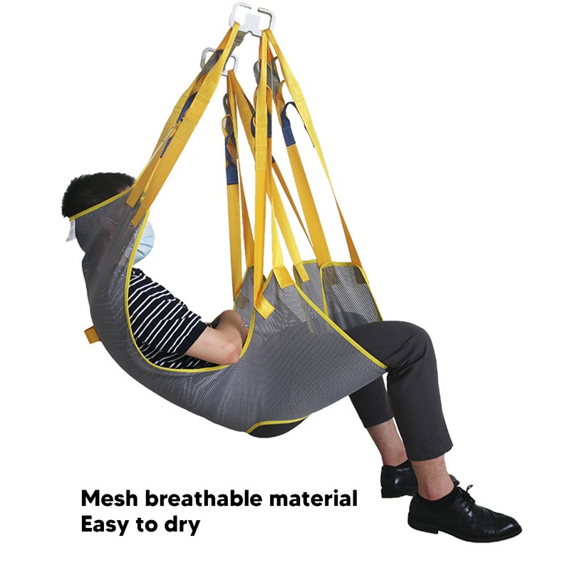 Patient Aid Lift Sling Mesh Full Body Divided Legs Head
