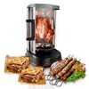 NutriChef Countertop Vertical Rotating Oven - Rotisserie Shawarma Machine, Kebob