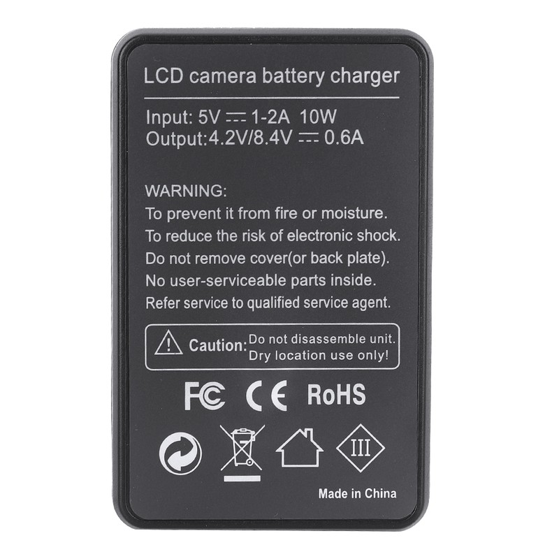 SEIVI Camera Battery Single Charger with LCD Display USB Intelligent