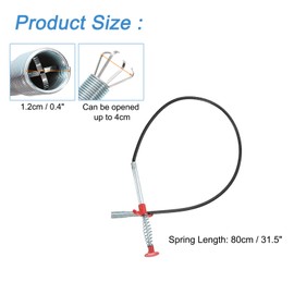 QUARKZMAN 31,5" Abflussreiniger, Dachrinnenreinigungswerkzeuge Abflussreiniger, Flexibler Greifer Greifer für Küche Badezimmer Badewanne