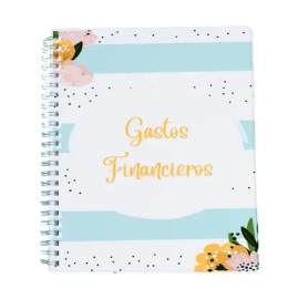 Agenda Financiera /control Financiero / Control De Gastos Año 2023 Portada Azul/blanco