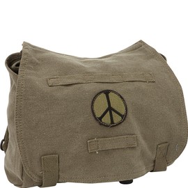 Fox Outdoor Products Retro Hungarian Shoulder Bag, Peace Olive Drab
