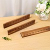 3 Pcs Wood Challenge Coin Holder with Brass Tone Metal