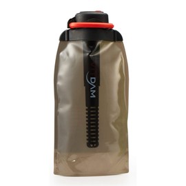 VITDAM Portable Water Filter Bottle, 30.9 fl oz (860 ml), Black, Includes Spare Filter, For Drinking Mud Water, Disaster Preparedness, Virus Protection