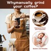 Manual Coffee Grinder - 95 Ceramic Burr, Adjustable Coarse to