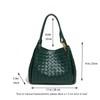 Lexiyat Woven Tote Bag for Women Leather Shoulder Purse Hobo