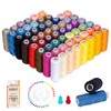 60 Colours Sewing Thread for Sewing Machine, Yarn 250 Yards/Rolls