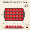 BRONYPRO Silicone Mini Muffin Pan with Metal Frame, Egg Bite