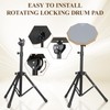 Drum Practice Pad Snare Drum Stand Set 12 In With