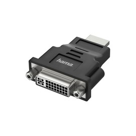 Hama HDMI to DVI Adapter Ultra HD 4K 60Hz (HDMI Male, DVI Female 24+5, Adapter for Connecting PC, Laptop, Computer with HDMI to Monitor, TV or Projector with DVI or Vice Vera, Converter)