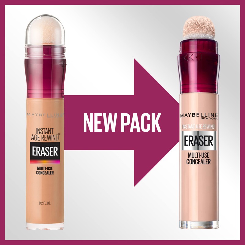 Maybelline Concealer Instant Anti-Age Eraser Eye Concealer, Concealer for Dark