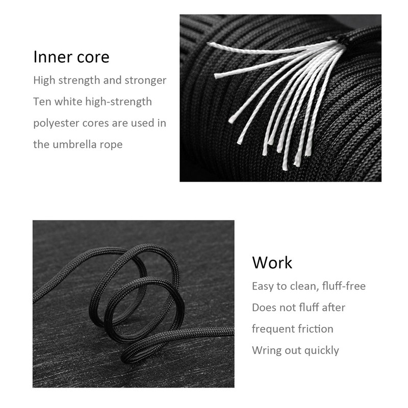 650 Military Specification 10 Core Climbing Rope Outdoor Drying String