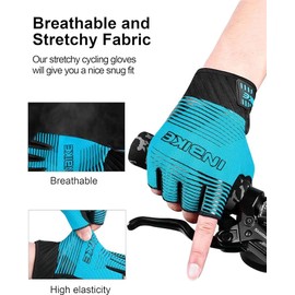 INBIKE Cycling Gloves Half Finger Bike Gloves Non-Slip Breathable Fingerless Bike Bicycle Cycling Gloves Road Bike Gloves for Men