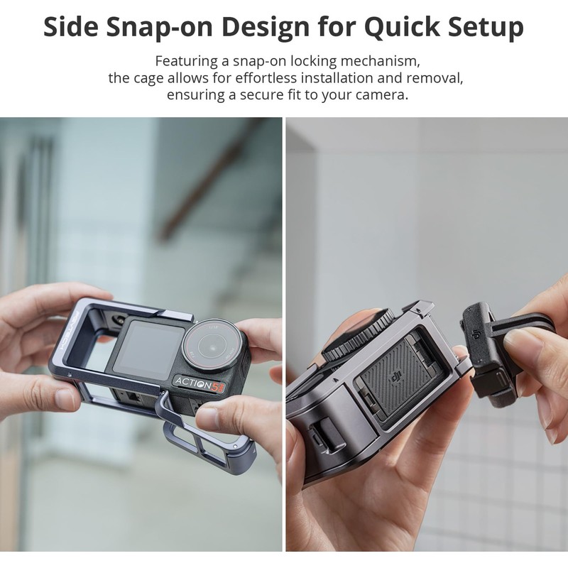 PGYTECH Camera Cage for DJI OSMO Action 5 Pro Aluminium